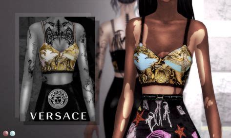 sims4 ccs versace satin top|versace clothing.